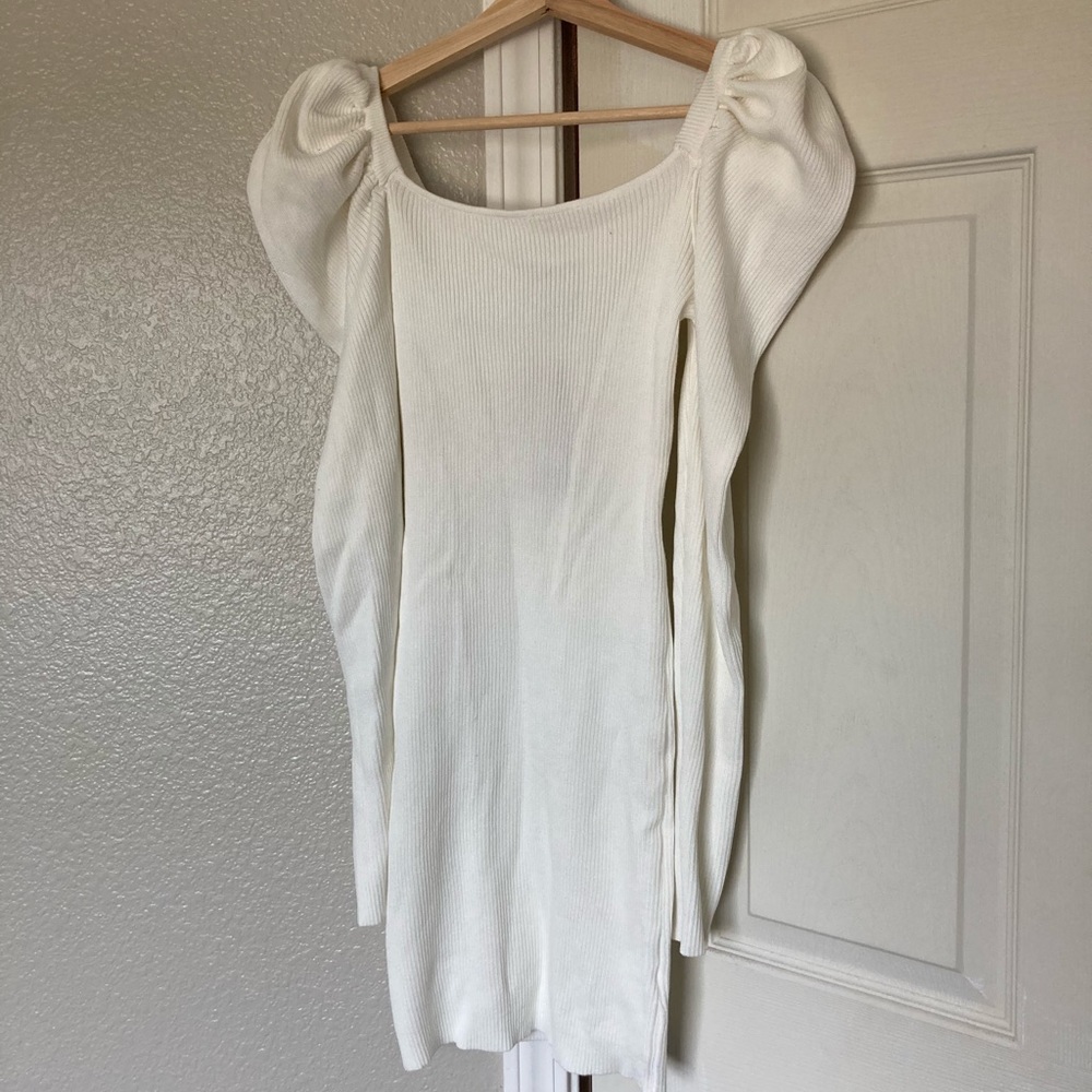 Puff Sleeve Sweater dress